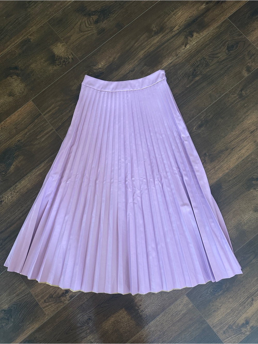 Ces Femme Lavender Pleated A-Line Skirt